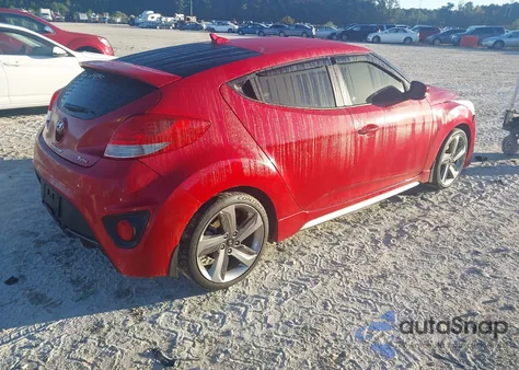 2013 Hyundai Veloster Turbo W/Black z USA, uszkodzony, nr VIN KMHTC6AE1DU174106